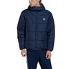 adidas Bluza z kapturem zapinana na zamek Originals z logo w jednolitym kolorze Męska odzież wierzchnia Niebieska HM2462