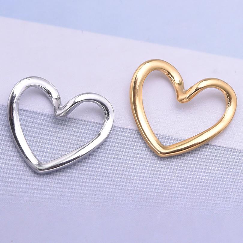 Elegant Girl Pendant Rhinestone Love Stainless Steel Pendants For Jewelry Making Supplies Heart Charm Pendant Handmade Bracelets