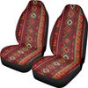 Car Universal Seat Cover Elastic Polyester Cloth Tribe Geometric Pattern Car Seat Cover