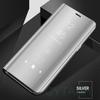 Mirror Clear View Stand Flip Case For Samsung Galaxy A05 A15 A25 A35 A55 A14 A34 A54 A23 A33 A53 A73 4G 5G Phone Cover