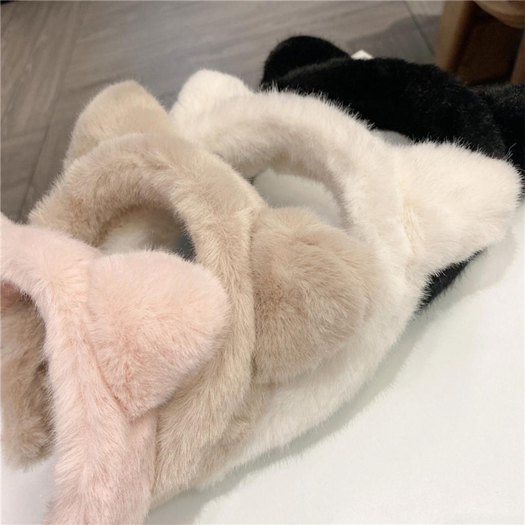 Wide Brim Cat Ear Hair Hoop Woman Casual Skincare Makeup Headband for Home Travel Carnivals Cosplay Hair Accessories