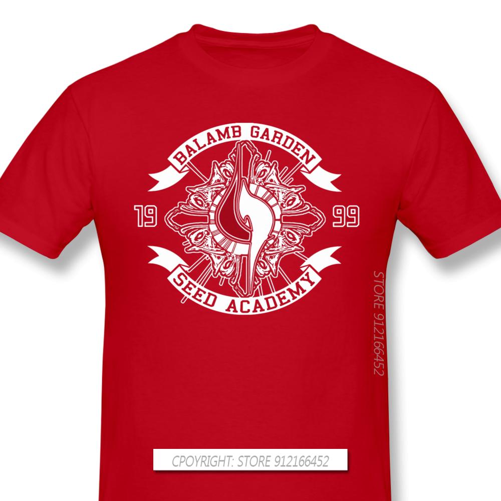 Men Clothes Final Fantasy Role Playing Video Game Series T-Shirts Balamb Garden Seed Academy Fashion Short Sleeve