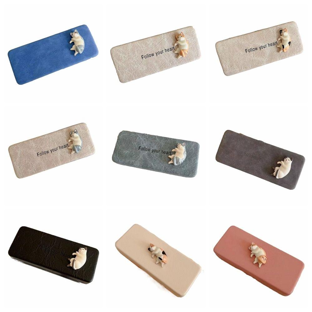 Cream Color Glasses Case Eyeglasses Case Eyeglasses Holder Cute Cat Sunglasses Box  Daily