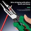 5 IN 1 Stripping Pliers with Electricity Tester Multifunctional Wire Stripping Plier Electrician Crimping Cable Cutting