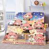 Anya Spy x Family Warm Blanket Flannel Throw Soft Cozy Lightweight Blanket for Bed Sofa Home Decor -QJY