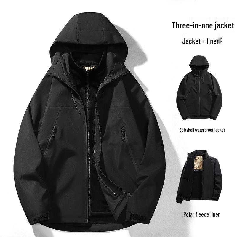 

Universal Waterproof Windproof Warm Fleece Lined Graphene Ski Jacket for Couples XS (90-105 jin)
