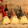 Christmas Decorations Christmas Sequins with Lights Rudolph Doll Christmas Glow Faceless Doll Ornaments