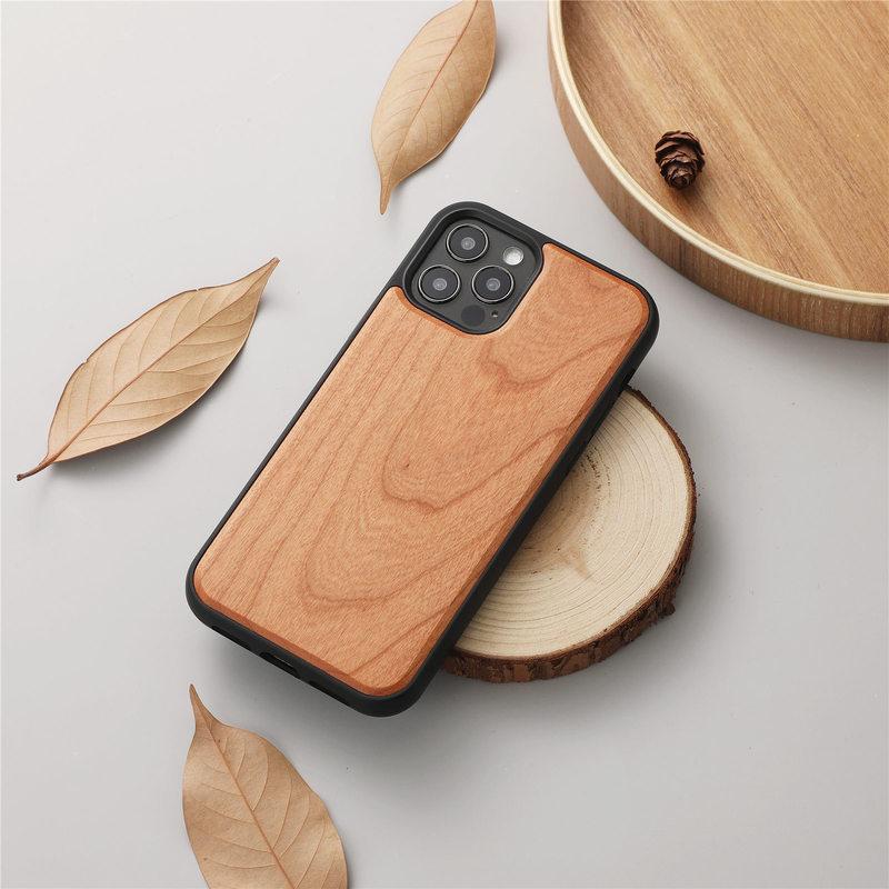 Hot Shockproof Protective Mobile Phone Bags Real Wood Phone Case for Iphone 13 Pro Max 13 for Samsung Galaxy S21