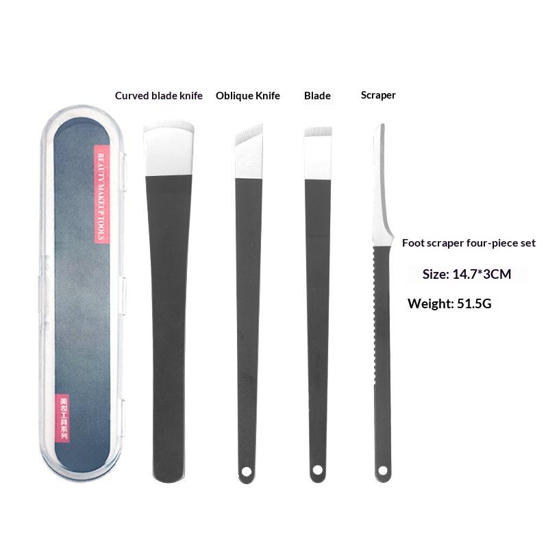 Pedicure Knife Tool Set 3-6Pcs Sharp Stainless Steel Blades with Storage Box for Corn Callus Dead Skin Removal