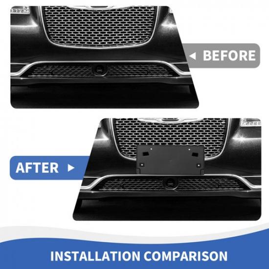 Car Front License Plate Mount Bracket Tag Holder Adaptor for Chrysler 300C 2015+