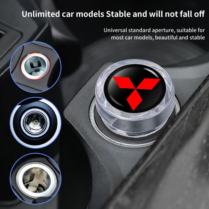 For Mitsubishi Car Drip Glue Cigarette Lighter Dust Cover Protective Covers Outlander Lancer L200 ASX Pajero Grandis Eclipse