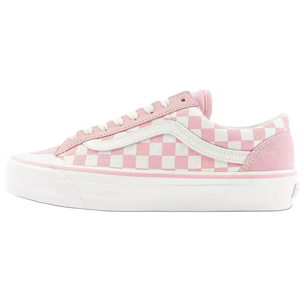 Vans Old Skool Reissue 136 Comfortable Low-Top Canvas Shoes Unisex Sneakers Pink White VN000MT6EBQ