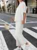 Completo Lounge Oversize da Donna con Pullover a Manica Pipistrello e Pantaloni a Gamba Larga