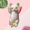 Realistisk Cat Squeeze Leke Sakte Rebound Myk TPR Stress Angst Relief Portable Barn Tenåringer Voksne Kattunge Dyr Squishes Sensory Fidget Toy