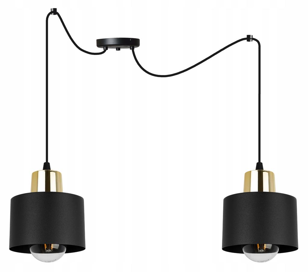 MODERN CEILING HANGING LAMP BLACK LED LAMP