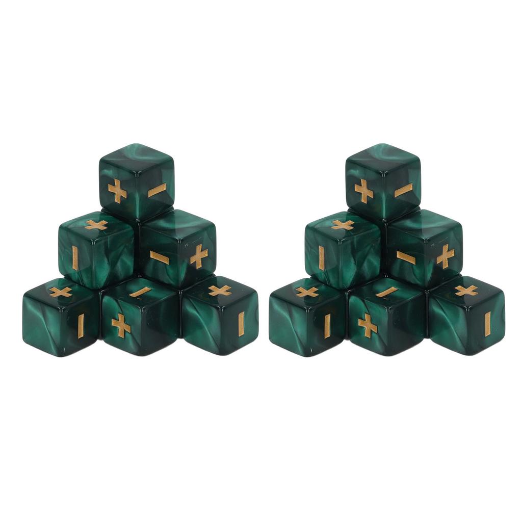 20Pcs 16mm Dice Set Math Operation Calculation Minus Sign Plus Toys for Kids Classroom Teaching