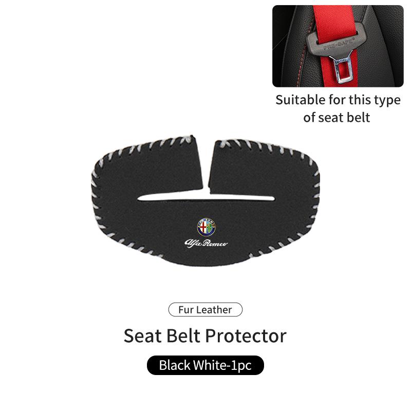 Car Seat Belt Buckle Clip Protector Case Anti-Scratch Cover For Alfa Romeo Giulietta GT 159 147 156 Mito Brera Giulia Spider F1SA0