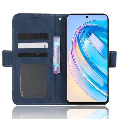 Etui portfelowe typu flip ze skóry PU z podstawką i wieloma przegródkami na karty do Honor X8a 4G