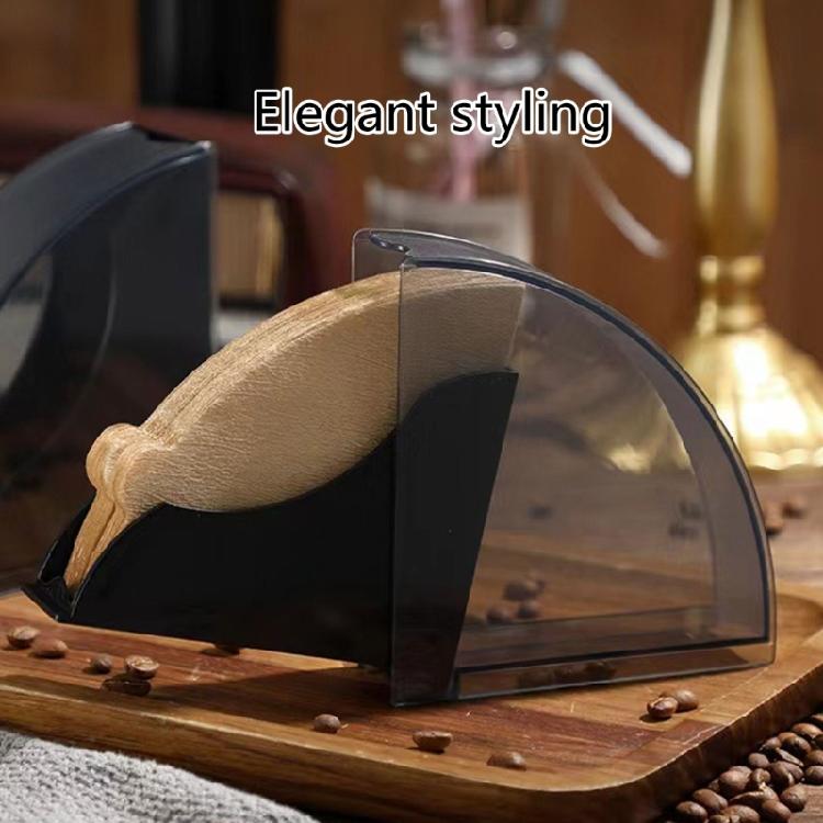 Uchwyt na filtry do kawy Pudełko na filtry do kawy z pyłoszczelną pokrywą do kawiarni Pudełko do przechowywania w domu Pojemnik na filtry papierowe