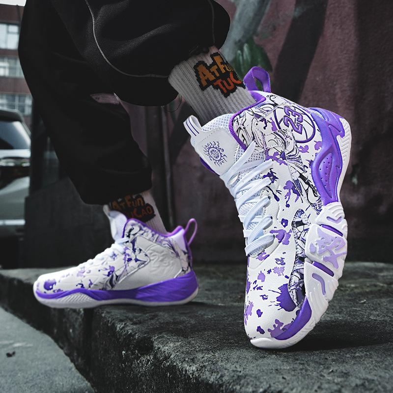 School season high-top basketball shoes men's boots children's actual combat training boys teenagers men's sports shoes 2025