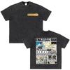 Unisex Vintage Washed Streetwear Short Sleeve T-Shirt, Men's Pure Cotton Tee with Manga Print of Future Devil from Anime Chainsaw Man