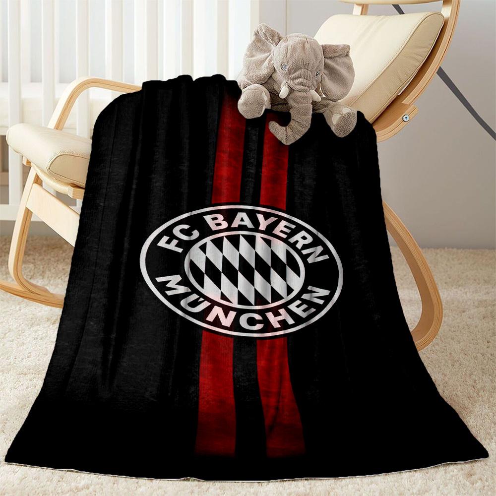 Bayern Munich Blanket Ultra-Soft Suitable for Office Seaside Chair for All Occasions Digital Print Ideal Gift for Friends Family Couples Picnic