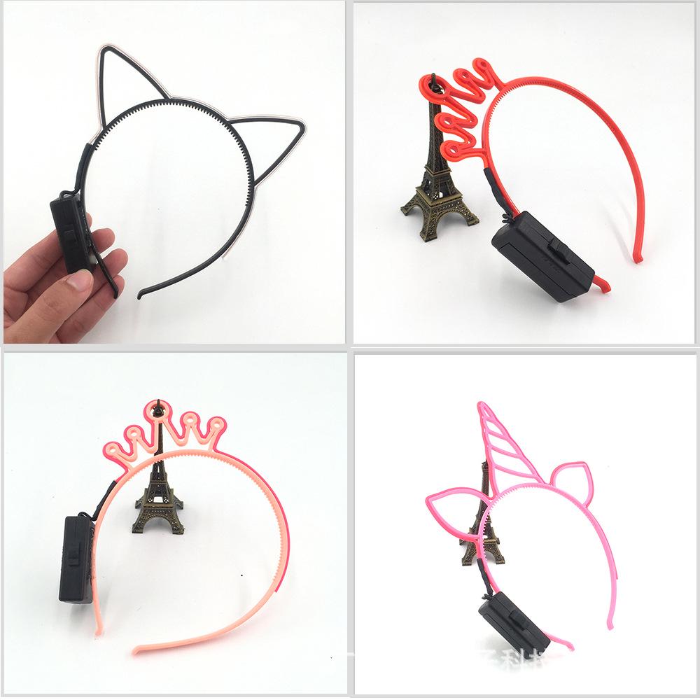 Illuminated Cat Ear Headband for Parties and Events