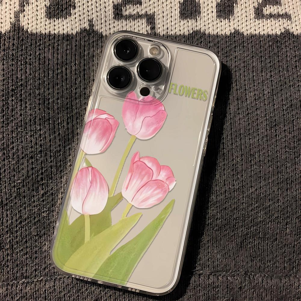 

Tulip Classic Pattern Phone Case For Samsung Galaxy S23 S24 S25 S26 Ultra S22 S21 S20 Plus FE A71 A72 A73 Clear Soft Cover Galaxy A73 5G