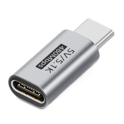 Convertitori metallici da USB Type-C a USB-C con resistori da 5,1K Ohm per avvitatori elettrici e rasoi