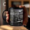 Black Ceramic Toolbox Mug - Customizable Mechanic Coffee Cup