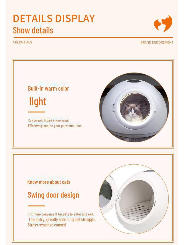 Silent Smart Pet Dryer with Sterilization for Cats and Dogs