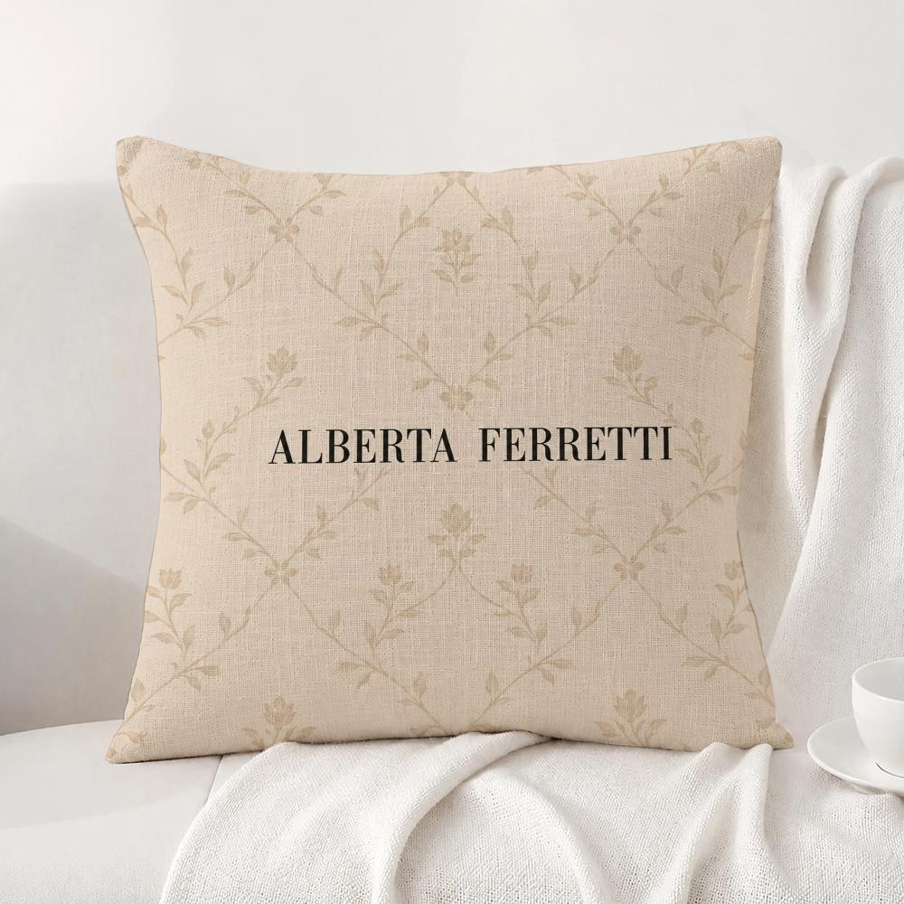 Brand Alberta Ferretti Cushion Cover Natural Linen Pillowcase Set AllinOne Decor Cushion Cover for Sofa Bedroom Chair