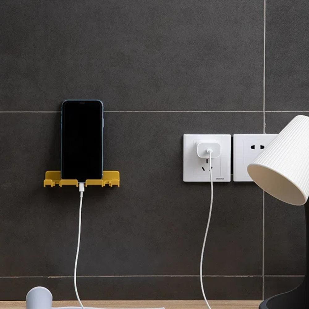 Self-adhesive Wall Storage Hook Hanger Hanging Rack Quality Power Plug Socket Holder