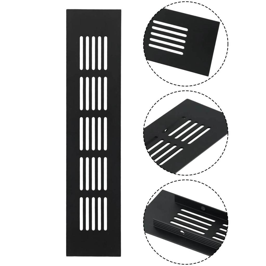 Zubehör Lüftungsgitter Wandersatz Lüftungsabdeckung Schrank 50*150-400mm Aluminium Multifunktional