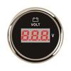 ELING 52mm 8-16V 16-32V 8-32V Waterproof Voltmeter Voltage Volt Gauge Universal for Car Truck Boat Car with Red Backlight