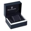 Maserati Quartz Watch Men's 44mm Blue Dial Dark Gray Stainless Steel Chronograph Luminous 100m Waterproof Japanese Movement R8873640001