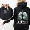 YHWH Cristiano Gesù Stampa Polmone Uomo Donna Felpa con Cappuccio Street Casual Retro Harajuku Classico Tendenza Autunno Inverno Felpa a Manica Lunga
