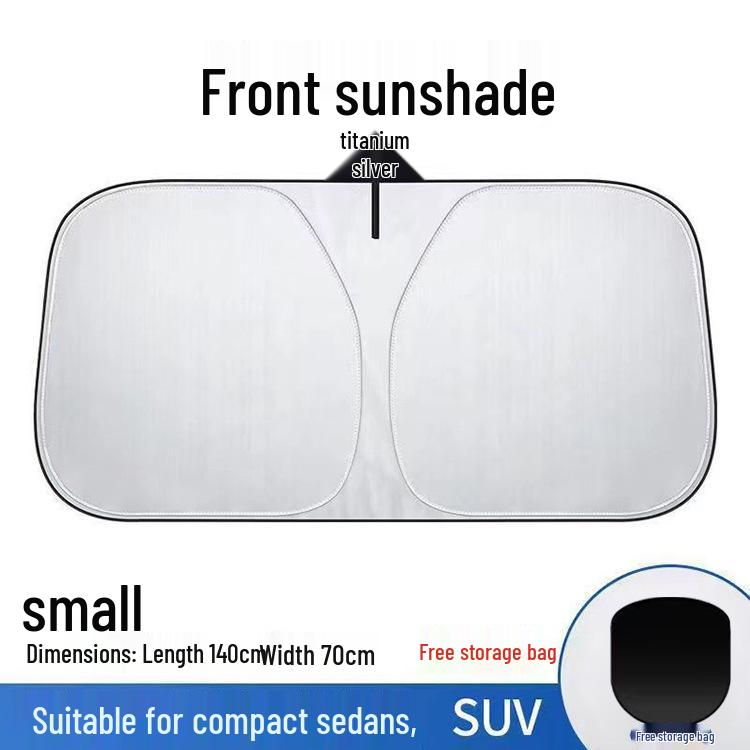 Quick-Install Full Blackout Electrostatic Car Sunshade for Sun Protection