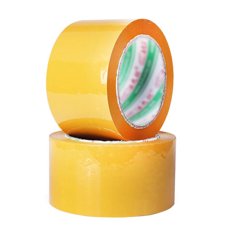 Zhe Ye 6CM Yellow High-Adhesion Packaging Tape, 5 Rolls