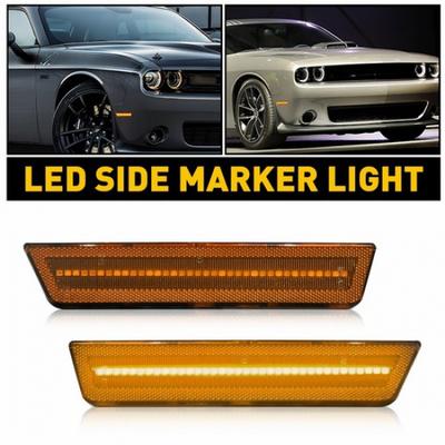Front LED Side Markers Signal Lights For 2008-14 Dodge Challenger 68043394AA EXV