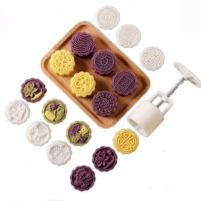 1 juego DIY Molde para Hornear Mooncake Sello de Galleta de Prensa Manual Luna para Decoración de Pasteles Herramienta diy para Repostería Herramienta de Barra Festival de Mediados de Otoño