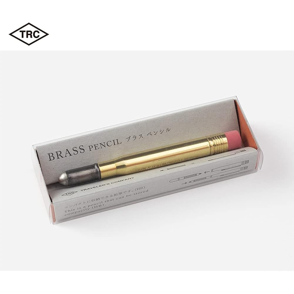 DESIGNPHIL (MIDORI) Travelers Company TRC Brass Pencil Solid Brass Limited Edition with Card 3807...