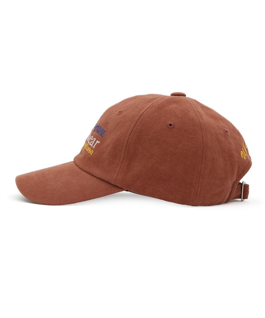 Eondeokeonteulol Four Seasons Washed Cotton Vintage Soft Top Basic Logo Ball Cap Unisex Baseball Cap Mfg Logo / Washed B B / Pepper