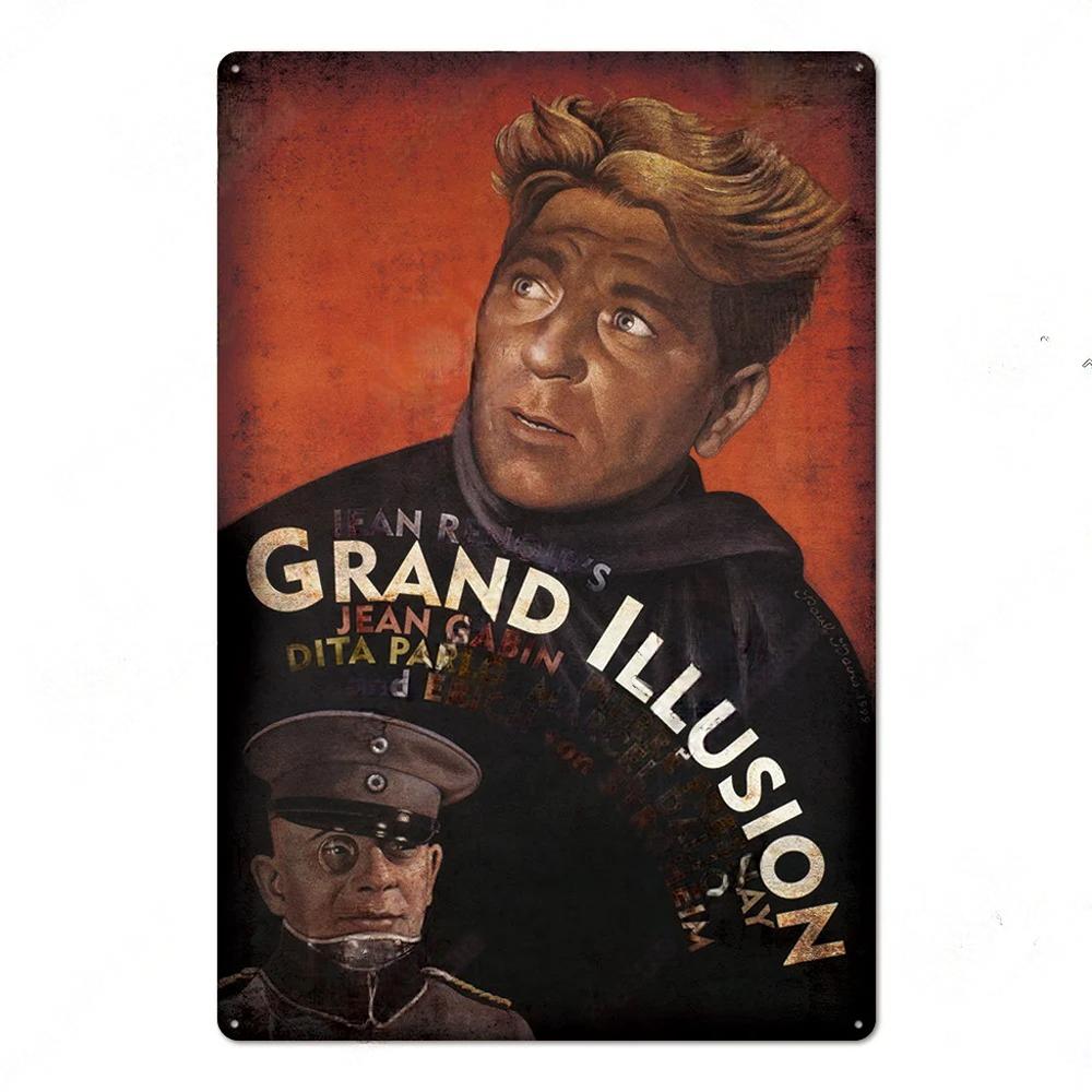 Vintage Metal Tin Signs Classic Retro Movie Posters Decor Tin Signs Plaque Iron Movie Poster Wall Decoration for Bar Pub Club