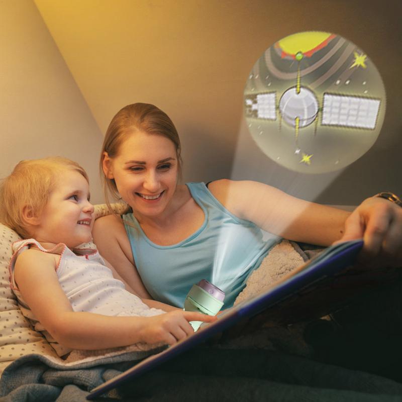 Toddler Flashlight Projector 120 Patterns Projector Toys for Kids Preschool Learning Cartoon Torch Light Projection Flashlight