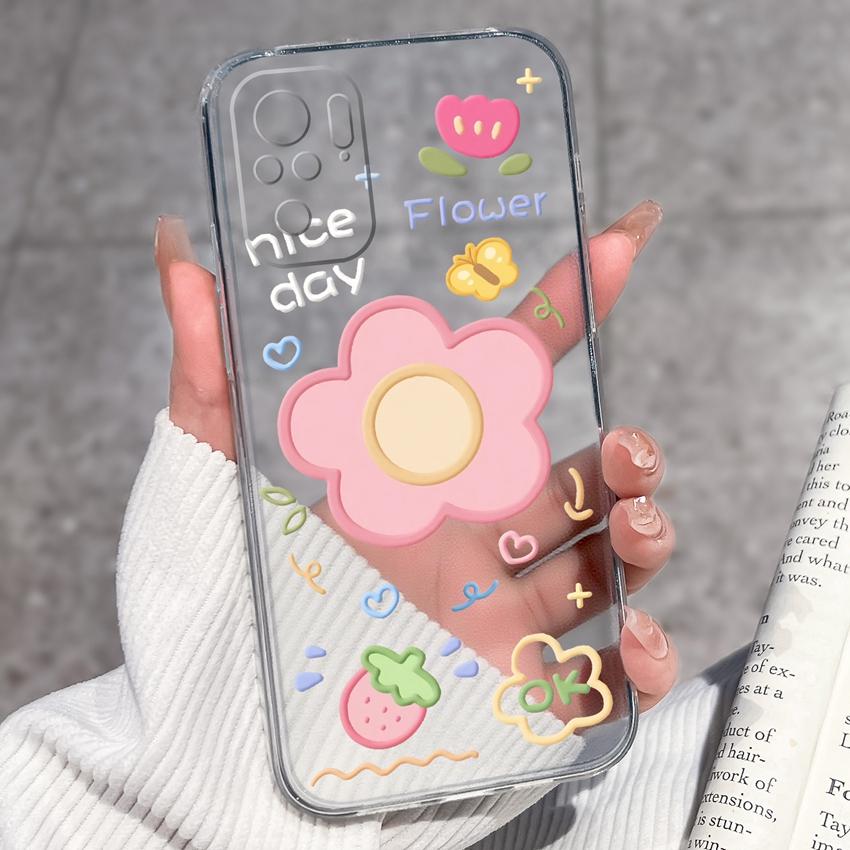 Cute Kitten Phone Case For Redmi Note 10 9 8 7 6 5A Pro 9T 8T 7S 10Lite Soft Casing Screen Protector Top Quality Dustproof Shell For Redmi Clear Cover
