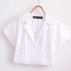 Spring 2025 Women's European & American Style Slim V-Neck Casual Shirt