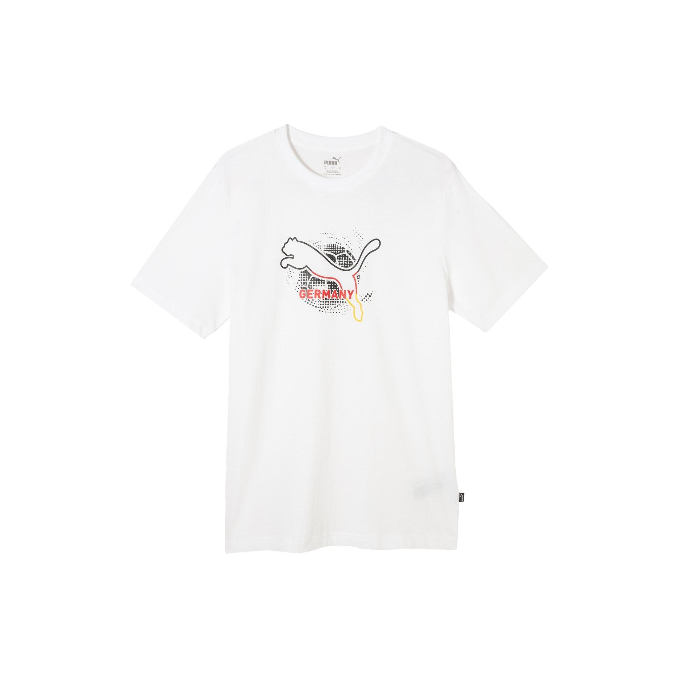 PUMA Euro Cup Germany Logo T-shirt  White  Men s 684544-02 XS