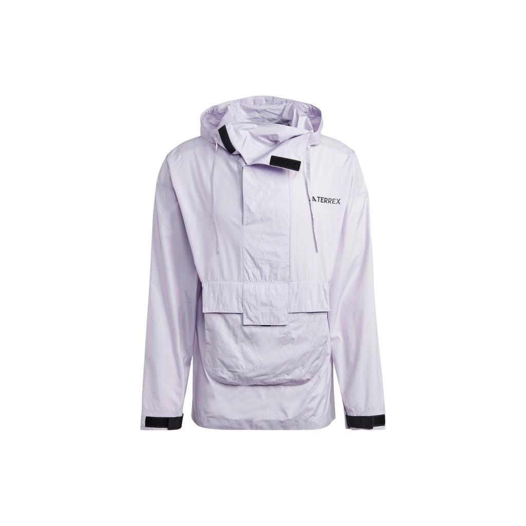 Adidas Made To Be Remade Wind Anorak Solid Color Logo Sports Outdoor Hooded Jacket Men Jackets Silver HN2957