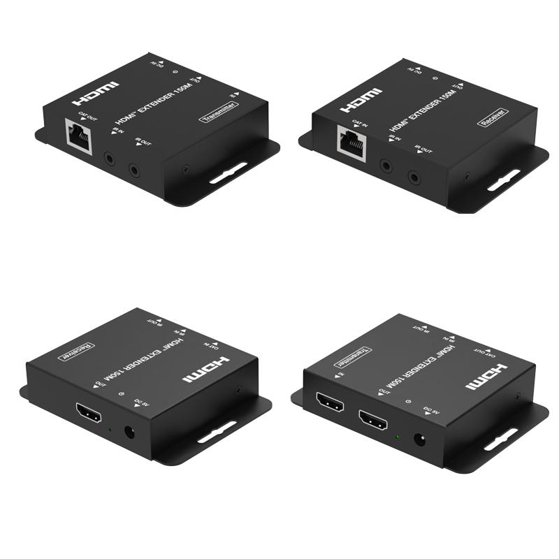 Network Switch Transmitter Receiver Adapter HDMI extender splitter Adapter HDMI Extender HDMI Over IP Network Extender 150M LAN Extensor by RJ45 CAT6